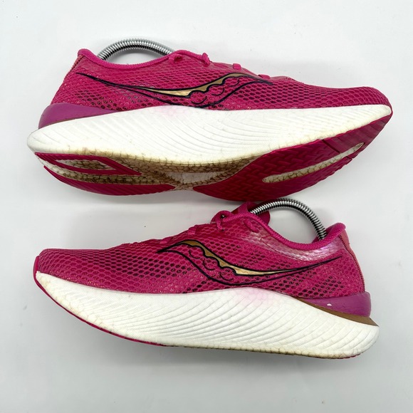 Saucony Endorphin Pro 3 Shoes 9.5 Womens Prospect Quartz Pink Sneakers S10755-40 - Picture 8 of 11